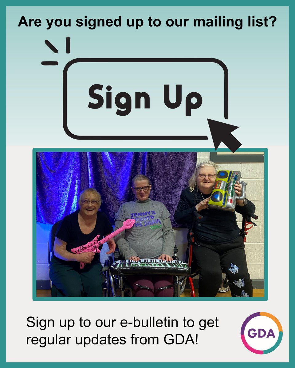 GDA__online's tweet image. Are you signed up to the GDA mailing list? Register today, and catch up on all the news.

Sign up here: tinyurl.com/GDAMailingList

Read our latest bulletin here:
gda.scot/2025/07/17/gda…