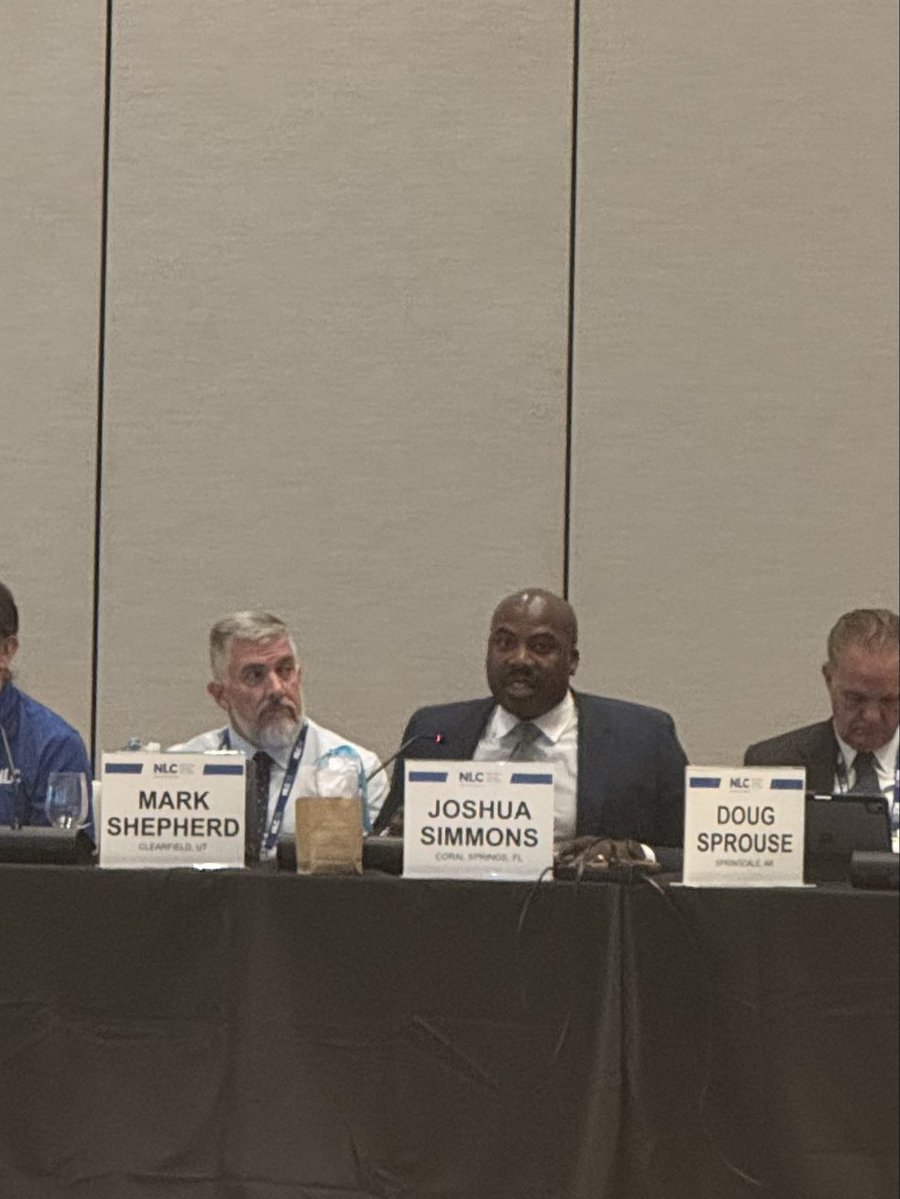 Joshua Simmons ๐บ๐ธ (@simmonsincs) on Twitter photo During our <a href="/leagueofcities/">National League of Cities</a> Board meeting, I reminded my fellow board members to put back into themselves and remember why they are elected leaders in their communities.
We are working 24/7, we don't get breaks and are often looked at to solve a host of problems. Some we have During our <a href="/leagueofcities/">National League of Cities</a> Board meeting, I reminded my fellow board members to put back into themselves and remember why they are elected leaders in their communities.
We are working 24/7, we don't get breaks and are often looked at to solve a host of problems. Some we have