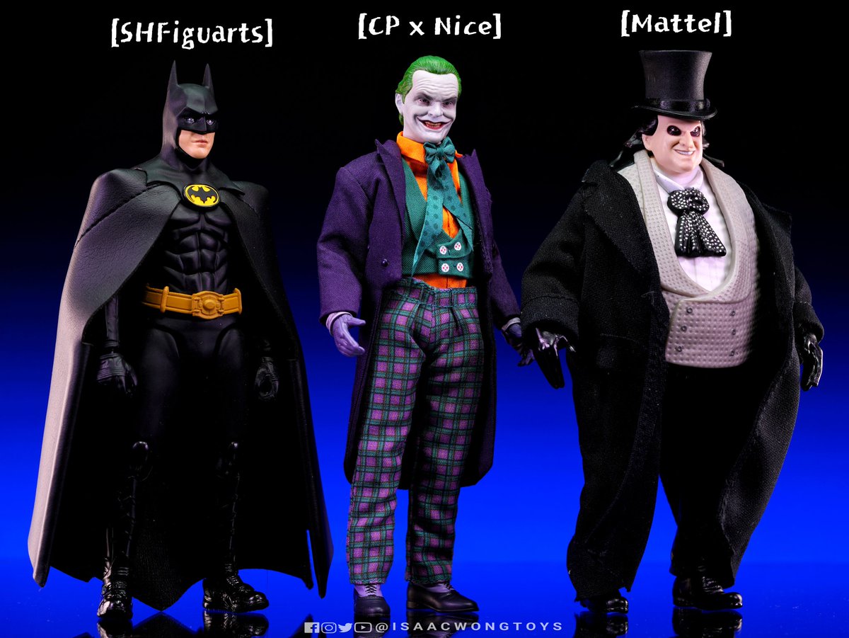 isaacwongtoys's tweet photo. Size Comparison between The Jokers~

[CPToys x Nice Toys] Batman 1989 - 1/12 The Joker (Jack Nicholson)

Full Review on my Facebook Page: ISAACWONGTOYS

#CPToys #CrazyPuppet #NiceToys #DC #Batman #Joker #MichaelKeaton #JackNicholson #SHF #Mafex #ToyzMetaverse #IsaacWongToys https://t.co/swC2XqRgx9
