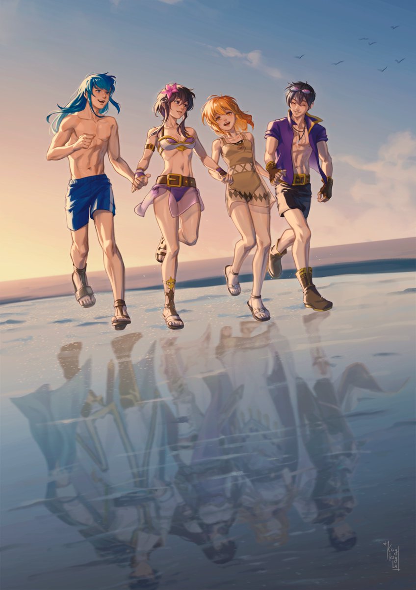MrTalkingDino's tweet image. Scions of Summer 🏖️
#FireEmblem 

Gift from a friend.
Art by @kayksyla_