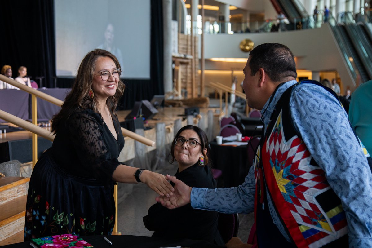 GCIndigenous's tweet image. July 16-17, 2025 — The Honourable Mandy Gull-Masty, Minister of Indigenous Services, took part in the First Nations Summit on the One Canadian Economy Act, connecting with partners and participants in Gatineau, Quebec.
