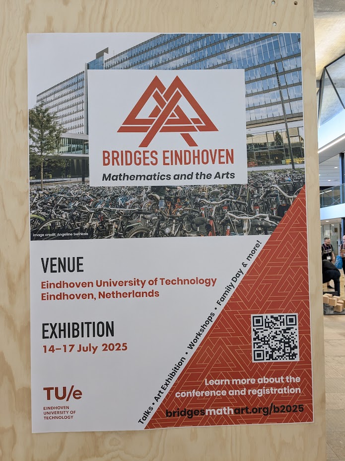 msmathcomp's tweet image. The last day of the @BridgesMathart conference is also the last day to visit the #art exhibit of the conference. Luckily, all artworks from this year&apos;s conference (and all artworks of prior exhibitions) can be found freely accessible online: gallery.bridgesmathart.org/exhibitions, check &apos;em out