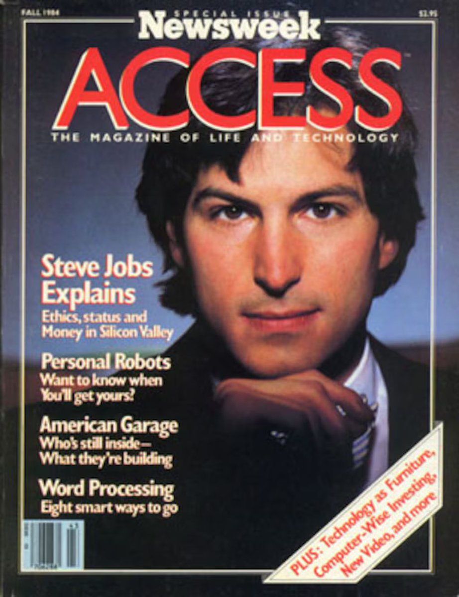 sethbannon's tweet image. Steve Jobs on "agents" in 1984:
"The types of computers we have today are tools. They’re responders: you ask a computer to do something and it will do it. The next stage is going to be computers as 'agents.' In other words, it will be as if there’s a little person inside that…
