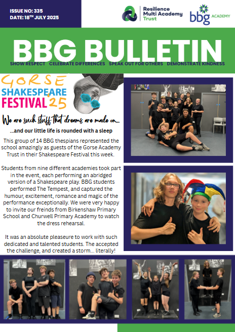 BBG Academy (@bbgacademy) on Twitter photo Our final BBG Bulletin of the year is here. It is a pleasure to put this together each week and celebrate our students' achievements! Have a wonderful summer break... we'll see you all at the end of August, fully refreshed and raring to go! #TeamBBG๐๐๐
tinyurl.com/TeamBBG335 Our final BBG Bulletin of the year is here. It is a pleasure to put this together each week and celebrate our students' achievements! Have a wonderful summer break... we'll see you all at the end of August, fully refreshed and raring to go! #TeamBBG๐๐๐
tinyurl.com/TeamBBG335