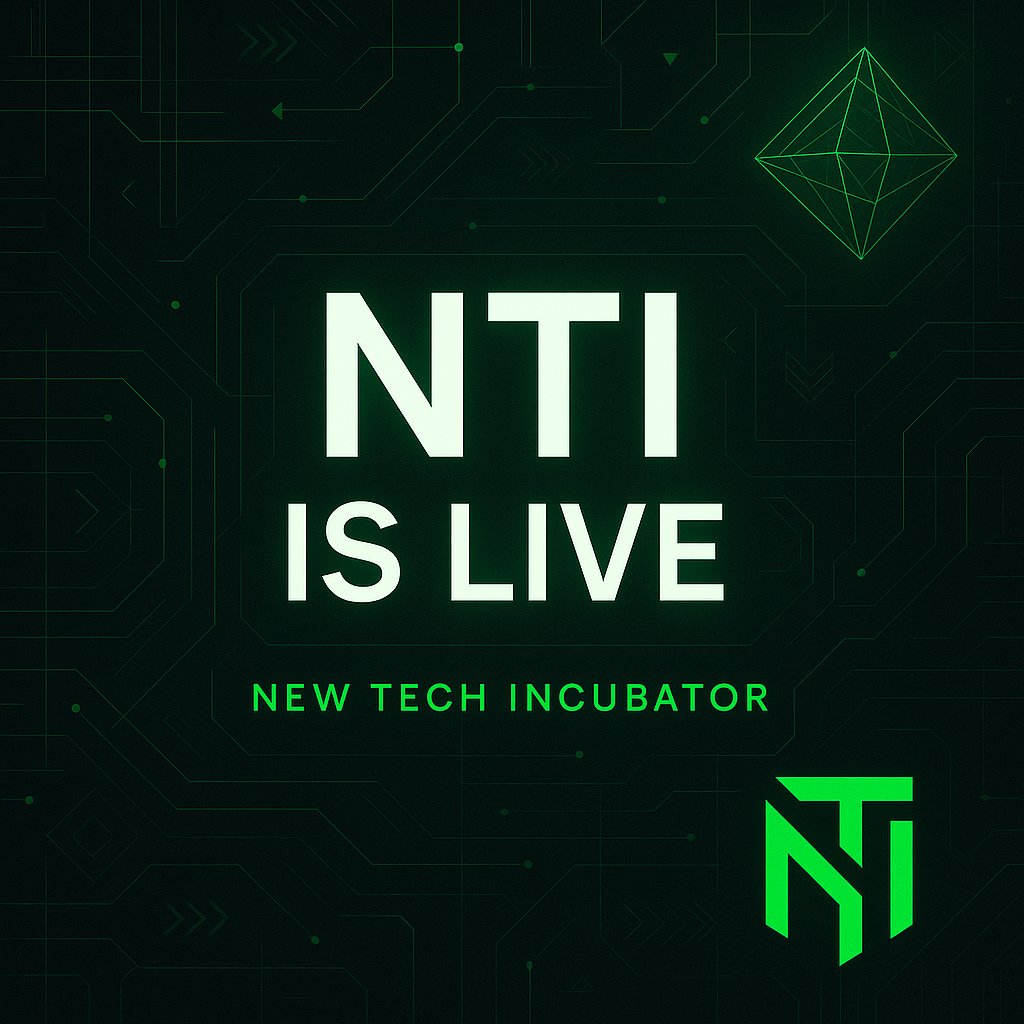 🎬 It begins.
NTI (New Tech Incubator) is now live.
We build the future. One radical project at a time.
🧪 Web3 • AI • Decentralized infra
⚔️ Ultra-selection. No shortcuts. No noise.
👉 Follow us now — you’re early.
#NTI #TechIncubator #Web3 #AI #Founders