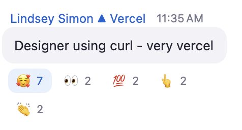 demoed my hackathon project this morning 🤭▲♥︎
