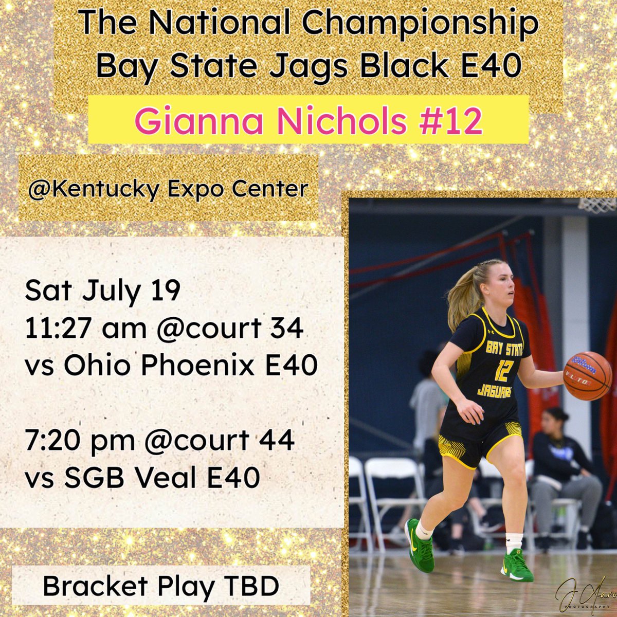Gianna Nichols (@giannamnichols) on Twitter photo My last AAU tournament ever! Finishing up in Kentucky! <a href="/BayStateJags/">Bay State Jaguars</a> <a href="/LaurieBollin/">LAURIE BOLLIN</a> <a href="/mrodrigues423/">Matt Rodrigues</a> <a href="/CoachTyMosley/">Coach Tyreik Mosley</a> <a href="/SGgirlshoops/">St. George's School Girls Basketball</a> <a href="/PGHNewEngland/">Prep Girls Hoops New England</a> <a href="/NEPSGBCA/">NEPSGBCA</a> My last AAU tournament ever! Finishing up in Kentucky! <a href="/BayStateJags/">Bay State Jaguars</a> <a href="/LaurieBollin/">LAURIE BOLLIN</a> <a href="/mrodrigues423/">Matt Rodrigues</a> <a href="/CoachTyMosley/">Coach Tyreik Mosley</a> <a href="/SGgirlshoops/">St. George's School Girls Basketball</a> <a href="/PGHNewEngland/">Prep Girls Hoops New England</a> <a href="/NEPSGBCA/">NEPSGBCA</a>