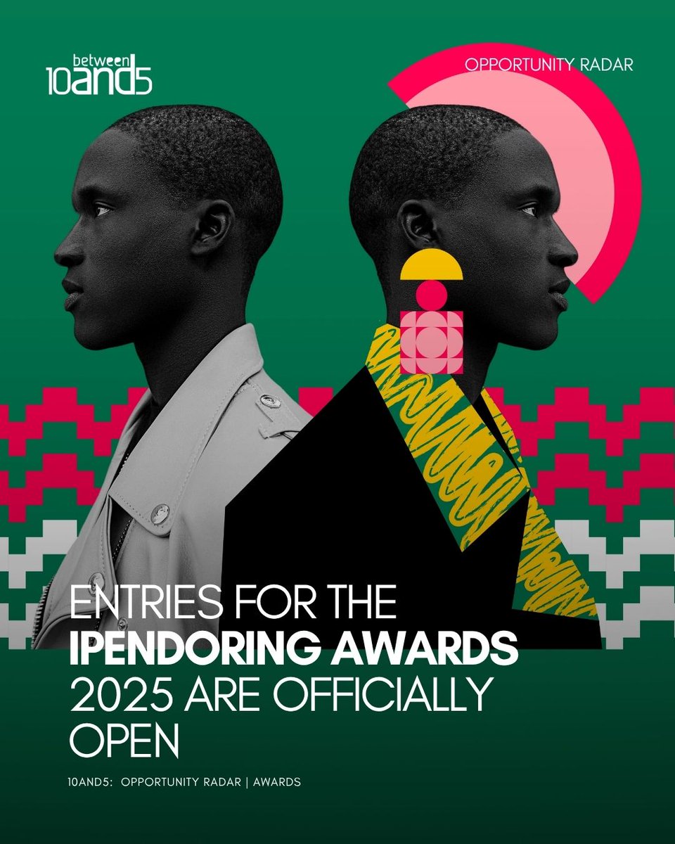 10and5's tweet image. Calling all SA creatives who speak their truth in their own language 👊
iPendoring Awards are back for their 30th year.
Entries are now open: more on 10and5.com
#TaalNeverDie #iPendoring2025