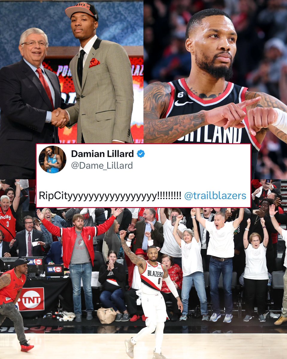 NBAonNBC's tweet image. No jersey swap needed to look at Dame in a Blazers uniform. 😤