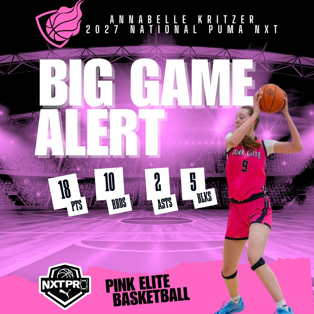 pinkelitebasketball (@pinkeliteclub) on Twitter photo BIG GAME ALERT 🚨 Annabelle Kritzer achieved a DOUBLE DOUBLE 🔥 vs Team Carolina <a href="/TFNsRun4Roses/">TFN's Run 4 Roses</a> Run 4 Roses Classic! She was 83% from the line and 50% from the arc! WE SEE YOU ANNABELLE 👀 <a href="/PRO16G/">PRO16/NXTPRO Girls League</a> <a href="/akritzer_09/">Annabelle Kritzer</a> <a href="/_CoachAHill/">Coach Antwan Hill</a> BIG GAME ALERT 🚨 Annabelle Kritzer achieved a DOUBLE DOUBLE 🔥 vs Team Carolina <a href="/TFNsRun4Roses/">TFN's Run 4 Roses</a> Run 4 Roses Classic! She was 83% from the line and 50% from the arc! WE SEE YOU ANNABELLE 👀 <a href="/PRO16G/">PRO16/NXTPRO Girls League</a> <a href="/akritzer_09/">Annabelle Kritzer</a> <a href="/_CoachAHill/">Coach Antwan Hill</a>