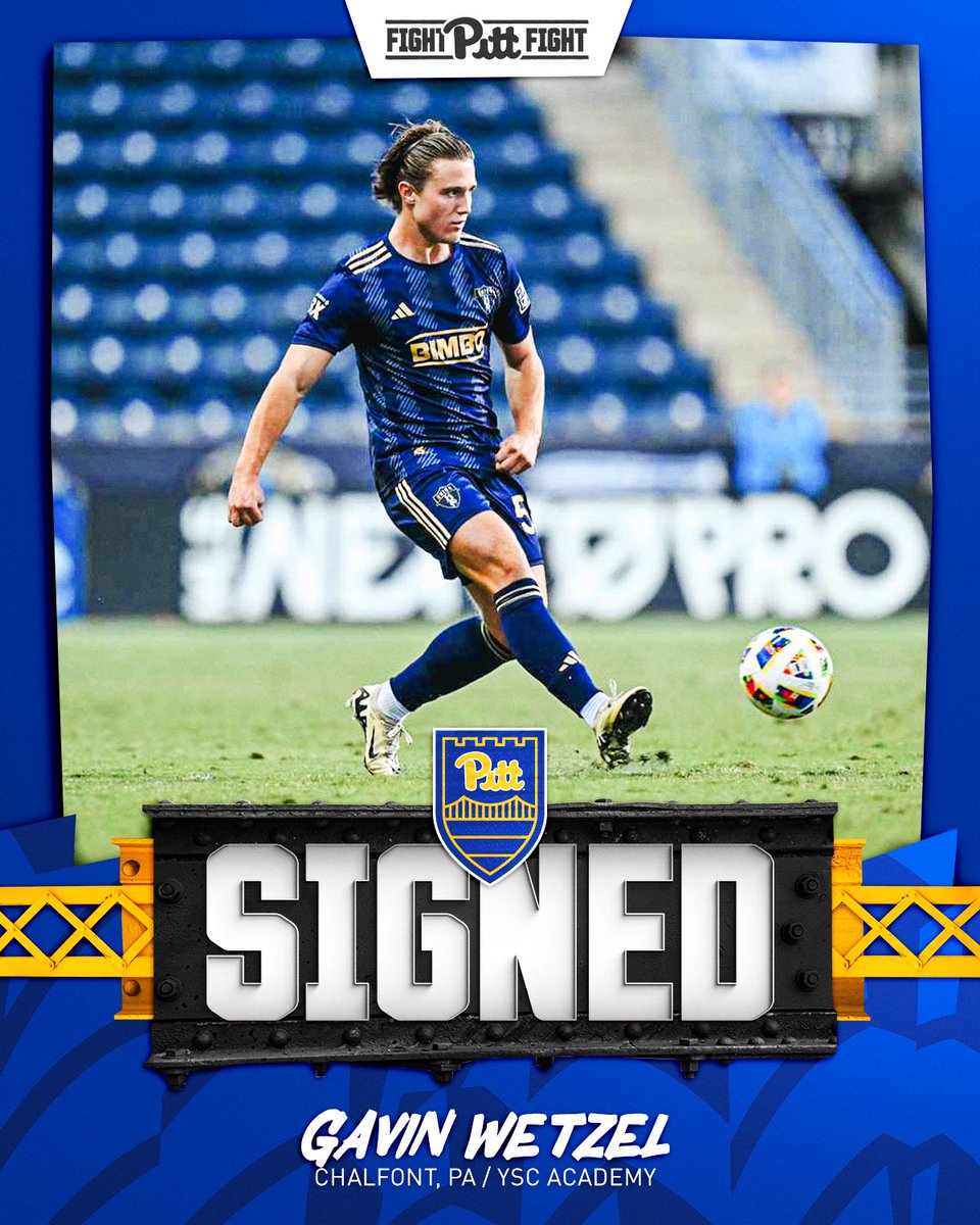 Pitt_MSOC's tweet image. Welcome to the Steel City, Gavin! 🔵🟡