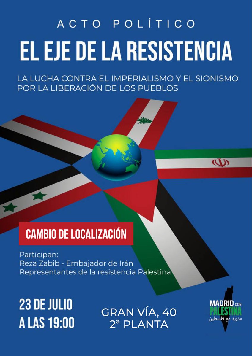 🚨CAMBIO DE LOCALIZACIÓN 🚨