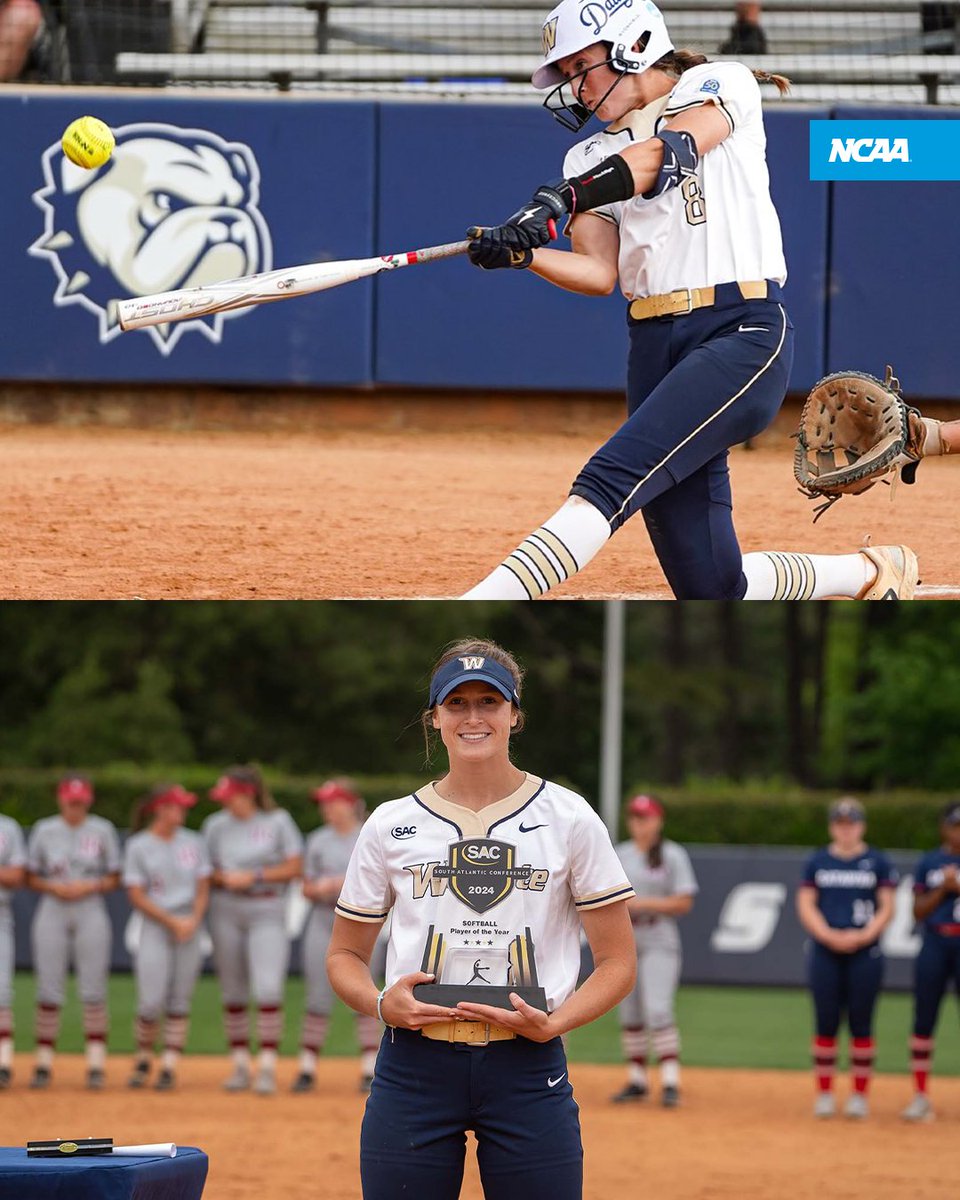 NCAA (@ncaa) on Twitter photo Savanna Brooks leaves legacy on the field and the classroom. ๐ฅโ๏ธ
The <a href="/WingateSoftball/">Wingate Softball</a> player is an All-American AND Academic All-America Honoree! ๐๐
<a href="/NCAADII/">NCAA Division II</a> | ๐ on.ncaa.com/SavannaBFeature Savanna Brooks leaves legacy on the field and the classroom. ๐ฅโ๏ธ
The <a href="/WingateSoftball/">Wingate Softball</a> player is an All-American AND Academic All-America Honoree! ๐๐
<a href="/NCAADII/">NCAA Division II</a> | ๐ on.ncaa.com/SavannaBFeature