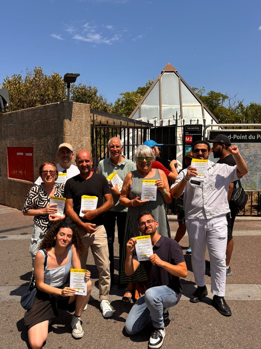 Pendant que <a href="/MartineVassal/">Martine Vassal</a> présentait un bilan de mi-mandat au Prado Shopping, nous présentions sa véritable action contre les usagers des transports Marseillais avec <a href="/COMUT13/">Comité des usagers des transports marseillais</a>, à savoir prolonger un an de plus la fermeture du métro à 21h30 sans aucune explication. Inadmissible !