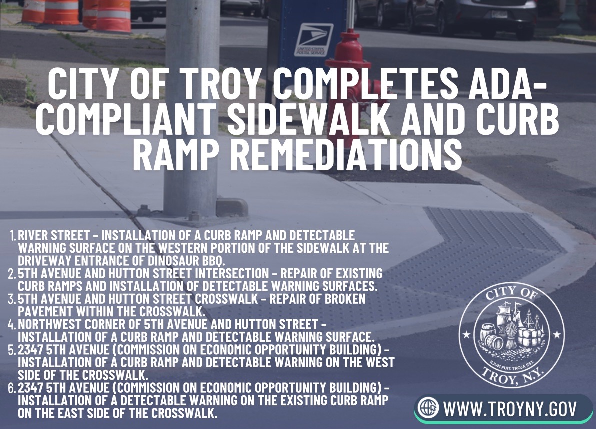 TroyCityHall's tweet image. ♿ The City of Troy has completed several ADA-compliant sidewalk and curb ramp upgrades to improve accessibility, mobility, and safety for all residents and visitors!
