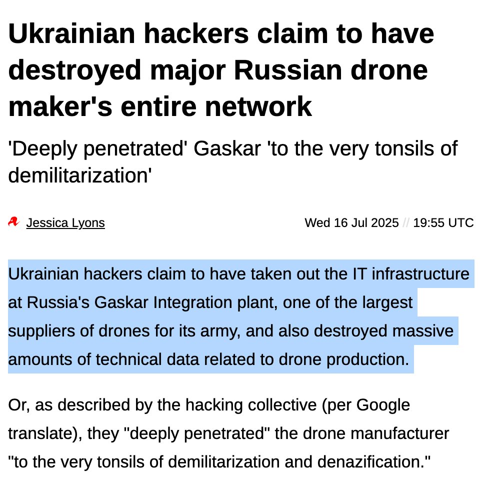 aercurat's tweet image. If the Ukrainian hackers managed to pull this feat against the Russians, that’s honestly next-level. Mission Impossible stuff, honestly.