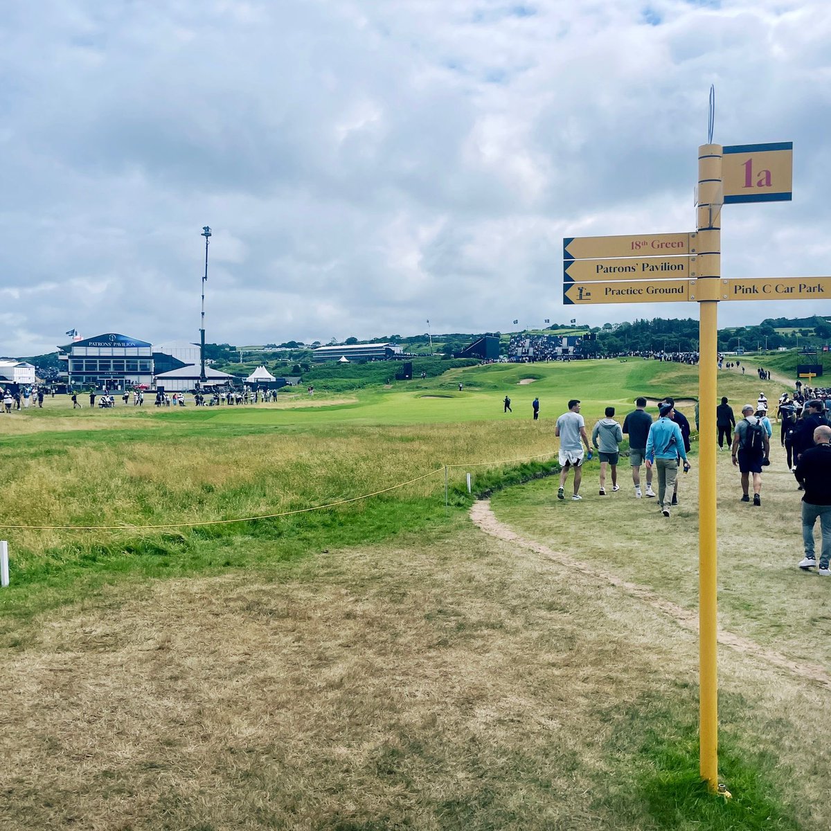 Steph_Peacock's tweet image. Wonderful to be at The Open today in Portrush. One of the highlights of the sporting calandar with over 280,000 spectators over the Championships contributing huge economic value to the local area ⛳️