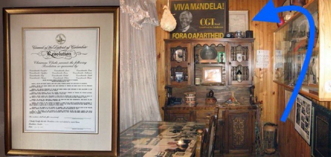 councilofdc's tweet image. Born on this date in 1918: Nelson Mandela, South African president & Nobel Peace Prize recipient.
In 1990, the Council passed a resolution welcoming him to the District of Columbia. That resolution hangs today on the wall of the Mandela House in Soweto.
lims.dccouncil.gov/downloads/LIMS…