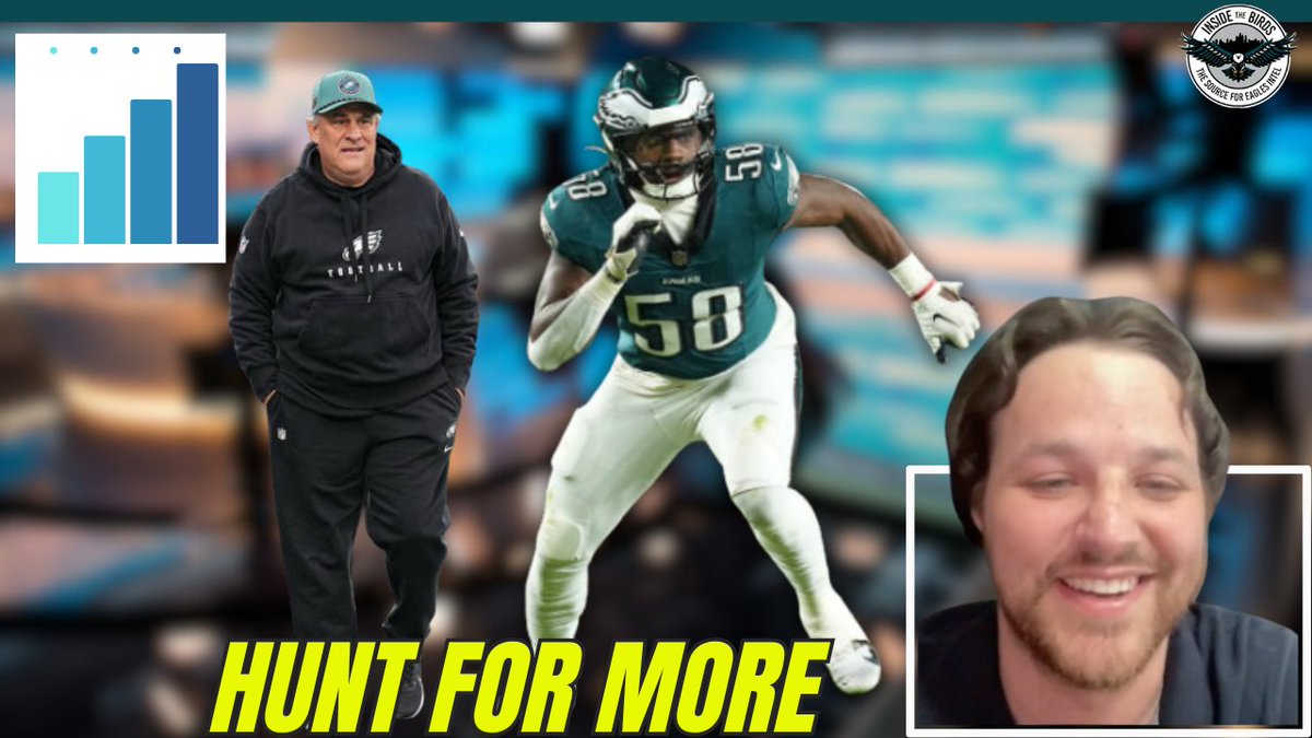 InsideBirds's tweet image. What metrics can help project what to expect from #Eagles EDGE Jalyx Hunt in Year 2?
@Sam_Finkel joined @GeoffPMosher for another "Inside The Data" on Inside The Birds.
Pod: tinyurl.com/mr292bwb