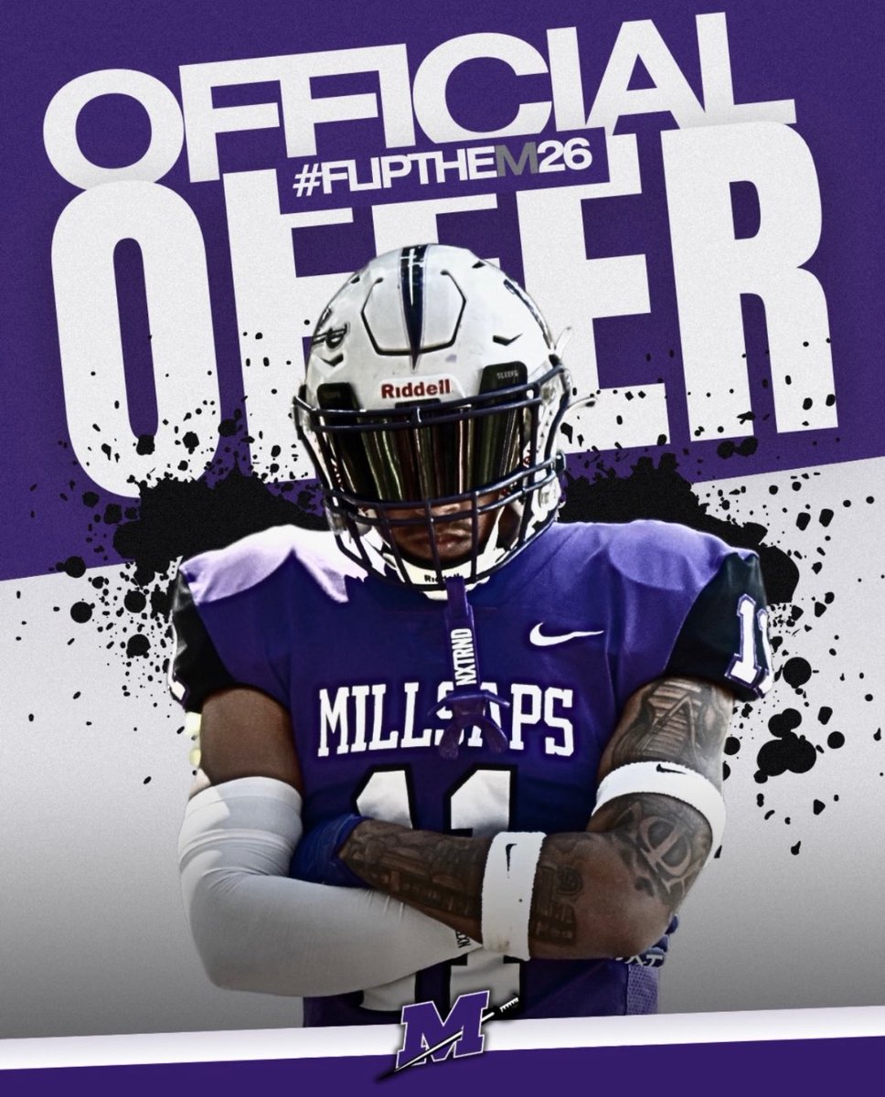 jeffr4y_c's tweet image. Blessed and honored to receive my first offer to play at the next level from Millsaps College!
@MasterDavis5
@CoachTMar
@jccscoachjeff
@CurtisFootball1
@RecruitLouisian