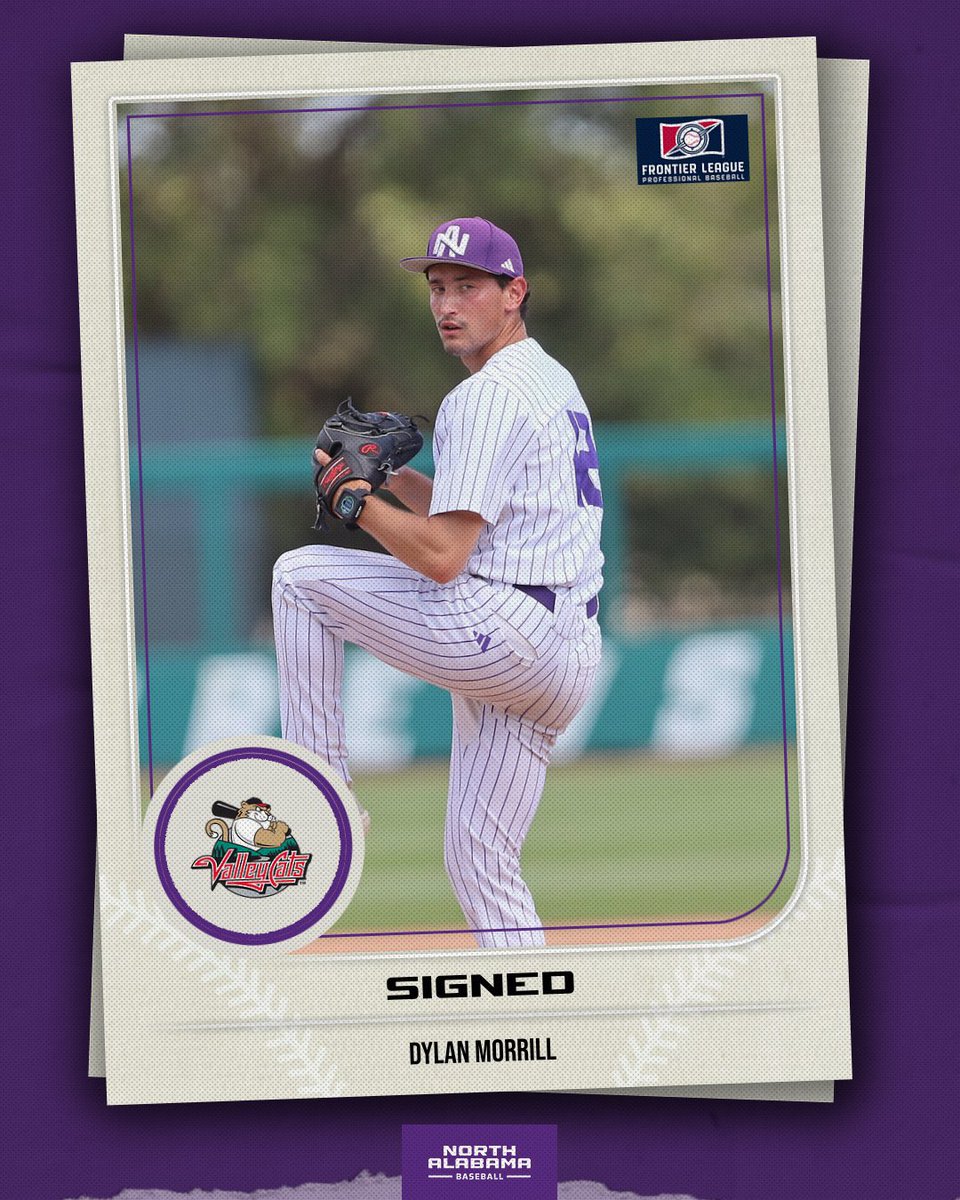 North Alabama Baseball (@unabaseball) on Twitter photo Built for the NEXT LEVEL‼️
Anthony Pingeton and Dylan Morrill have signed professional contracts with the <a href="/florence_yalls/">Florence Y’alls</a> and the <a href="/ValleyCats/">Tri-City ValleyCats</a> of the Frontier League.
#RoarLions🦁 Built for the NEXT LEVEL‼️
Anthony Pingeton and Dylan Morrill have signed professional contracts with the <a href="/florence_yalls/">Florence Y’alls</a> and the <a href="/ValleyCats/">Tri-City ValleyCats</a> of the Frontier League.
#RoarLions🦁