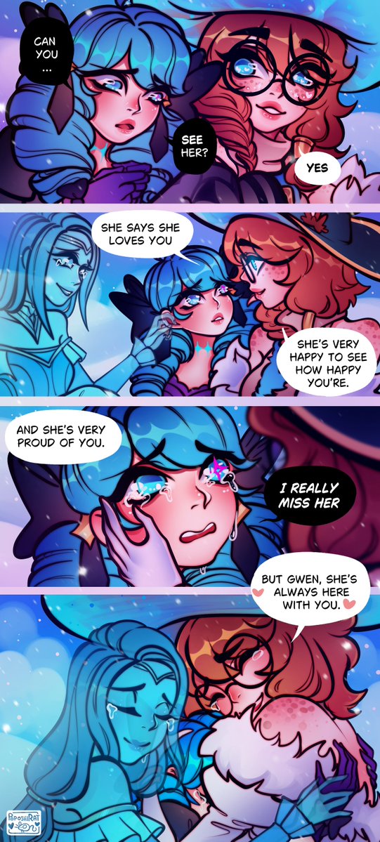 PoposhiRat's tweet image. This is what made me love Gwen x Aurora btw 💙
#Gwenrora #LeagueOfLegends