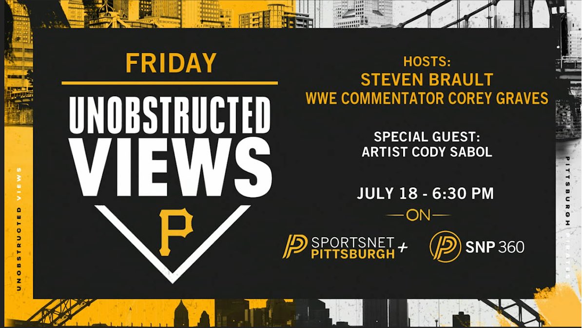 Corey Graves (@wwegraves) on Twitter photo TONIGHT!
We are live at 6:30 on Sportsnet Pittsburgh+ and streaming live in SNP360.
To find SNP+: bit.ly/3IBmSVw
To get SNP360: getSNP360.com TONIGHT!
We are live at 6:30 on Sportsnet Pittsburgh+ and streaming live in SNP360.
To find SNP+: bit.ly/3IBmSVw
To get SNP360: getSNP360.com