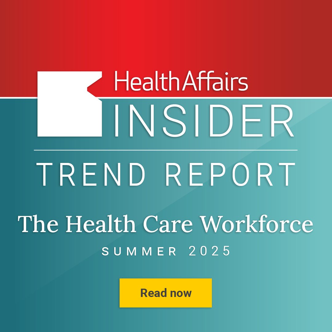 Under the lingering pressures of COVID-19, private equity buying its way into health care, and an aging America, the health care workforce is undergoing a sea change.

Read more from the new Health Affairs Insider trend report, which provides insight into the key factors