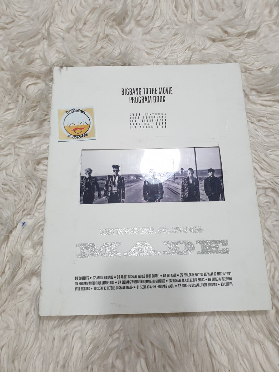 DsBudol_KShop's tweet photo. WTS LFB  BIGBANG 10 THE MOVIE PROGRAM BOOK
📌P600
📷PAYO 
📷all orders will be shipped on weekends (except sdd) 

 comment mine or send us a dm! 📌

#BIGBANG https://t.co/gyC5aSwXCw