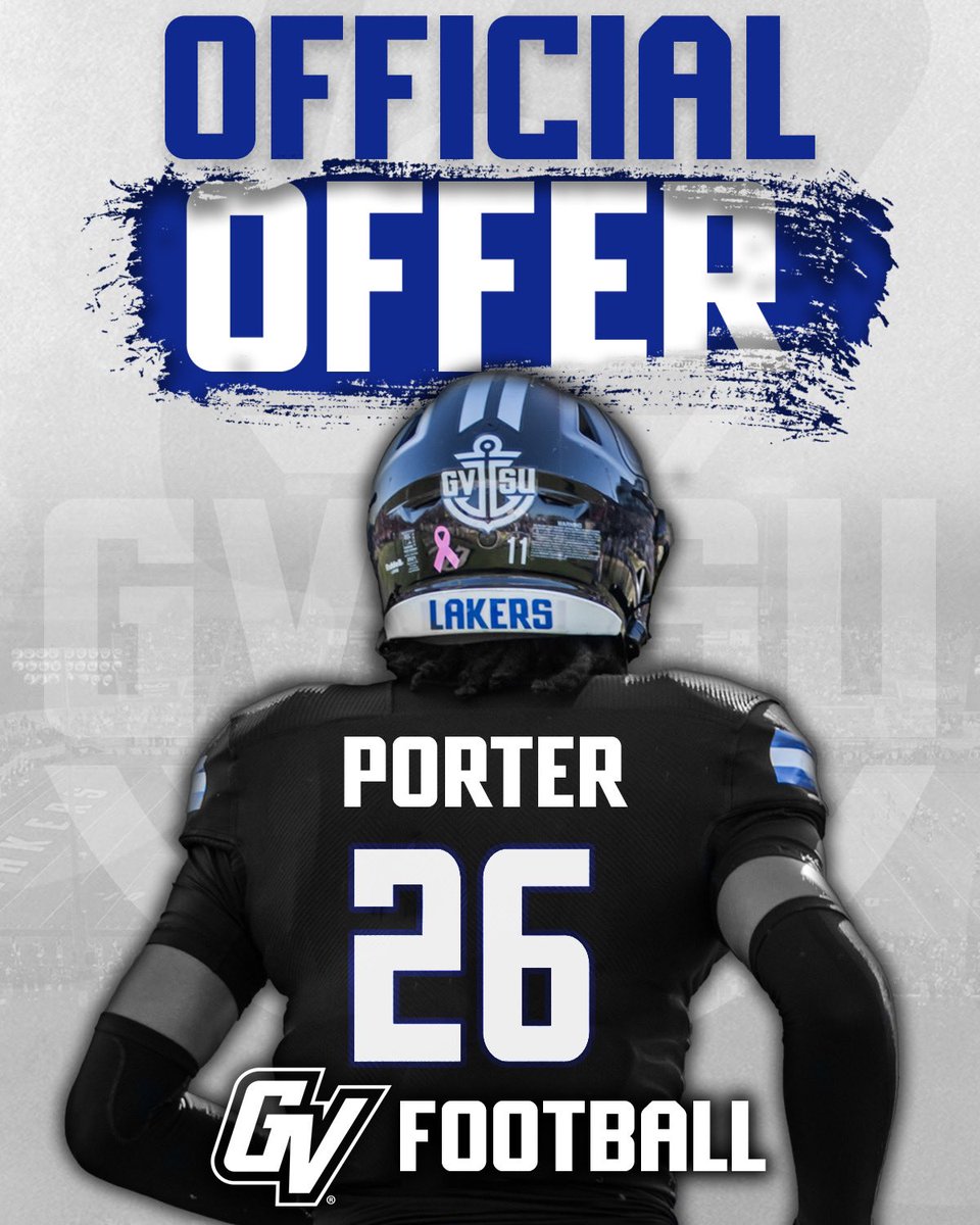 Cortez Porter (@cortezporter08) on Twitter photo Blessed to receive an offer from Grand Valley State University!
<a href="/CoachPostmaGV/">Nick Postma</a> <a href="/CoachWooster/">Scott Wooster</a> <a href="/CoachFahr/">Coach Fahr (James 1: 2-4)</a> <a href="/DavCardFootball/">Davison Cardinals Football 2025</a> <a href="/AllenTrieu/">Allen Trieu</a> <a href="/TheD_Zone/">The D Zone</a> Blessed to receive an offer from Grand Valley State University!
<a href="/CoachPostmaGV/">Nick Postma</a> <a href="/CoachWooster/">Scott Wooster</a> <a href="/CoachFahr/">Coach Fahr (James 1: 2-4)</a> <a href="/DavCardFootball/">Davison Cardinals Football 2025</a> <a href="/AllenTrieu/">Allen Trieu</a> <a href="/TheD_Zone/">The D Zone</a>