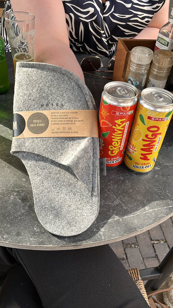 Yvette got me the fuckass slippers 😭😭😭 best Slovenia souvenirs ever
