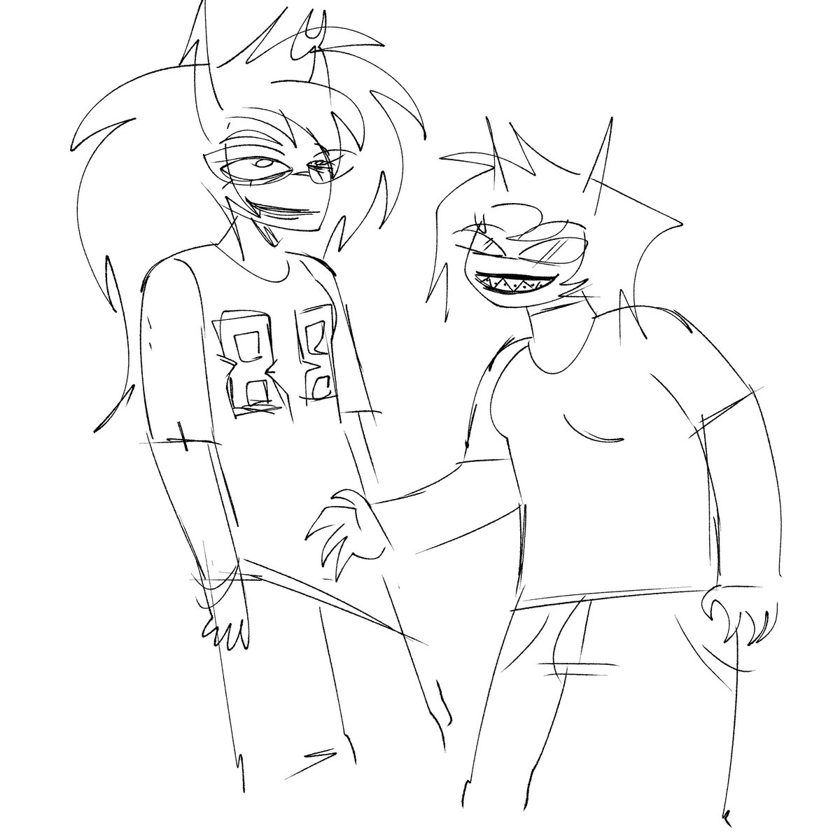 vinzoop's tweet image. Vriska + Terezi