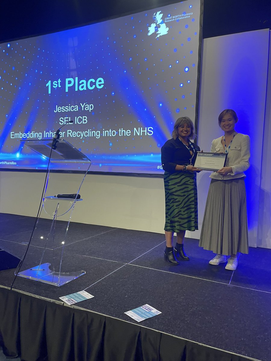 Congratulations to our Open Poster Call winner, Jessica Yap, SEL ICB, for her project ‘Embedding Inhaler Recycling into the NHS’! 👏🏼