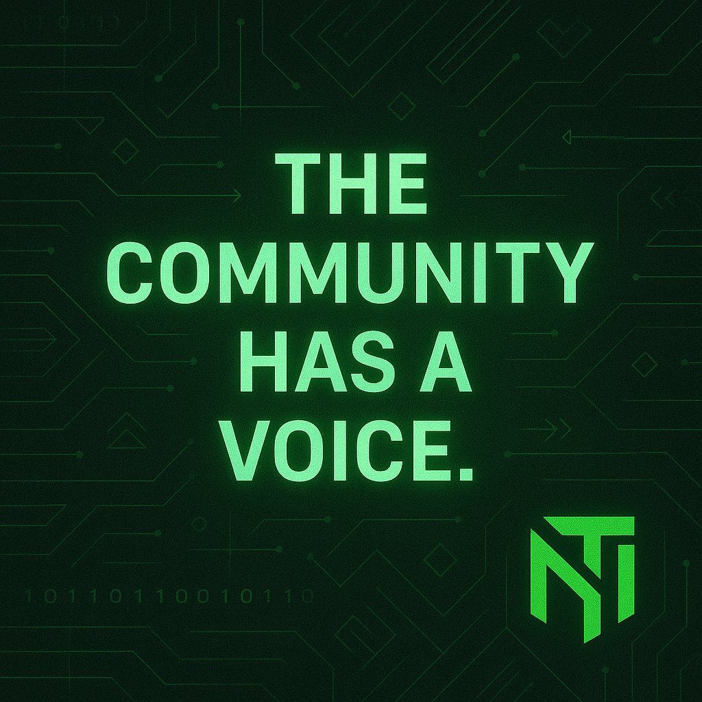 🧠 You help shape our portfolio.
NTI is not just tech. It’s people-powered innovation.
💬 The community gives signals.
🧭 We listen.
🤝 Some of the best projects in Cohort Zero were spotted by the community before we did.

Want influence? Engage.
#NTI #CommunityDriven #Web3