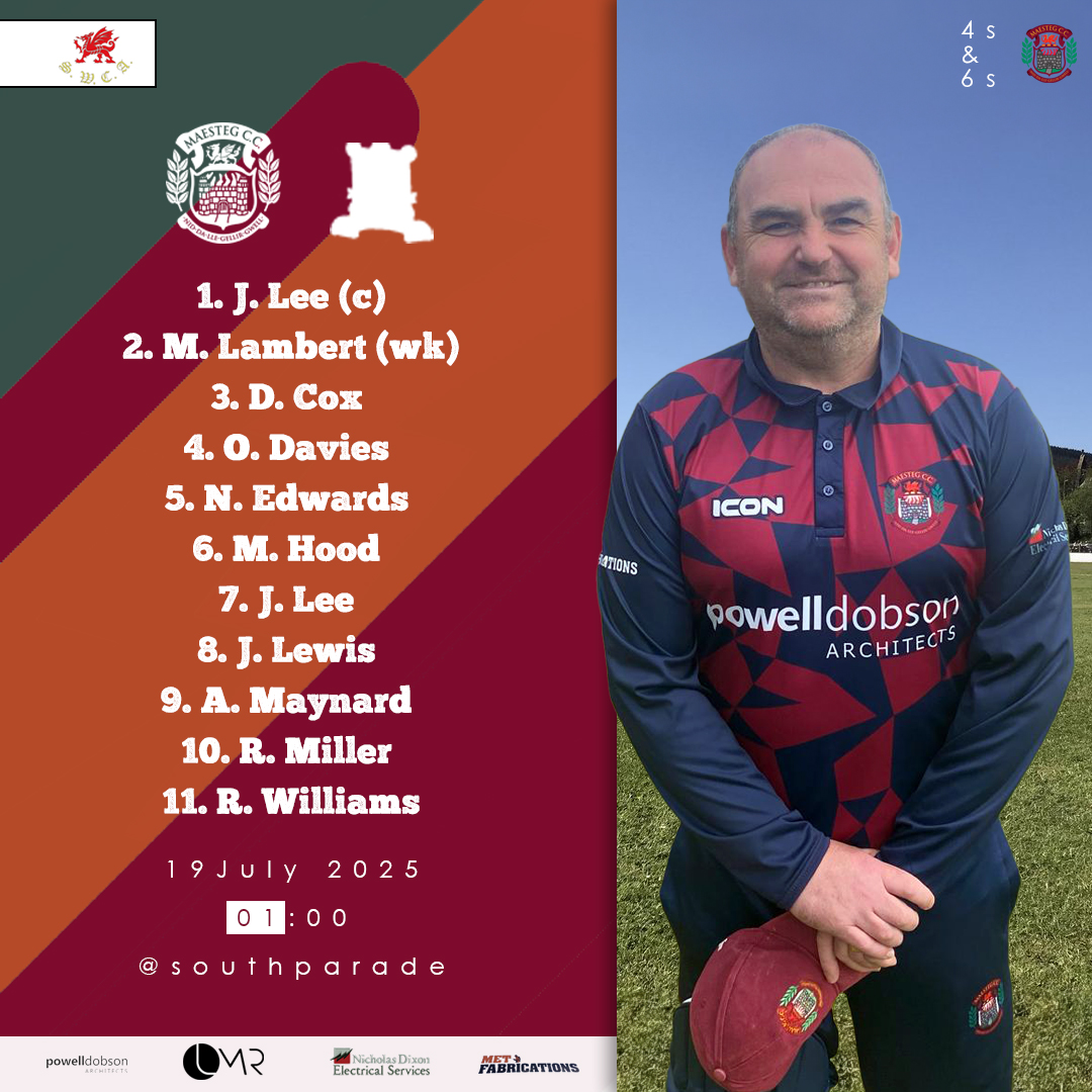 1XI are back at home where they host Llandysul

 2XI hit the road to take on Landore, looking to bounce back after last week’s result.

3XI face Ynystawe up at South Parade, aiming to keep the momentum going after that heroic 7-man win.
