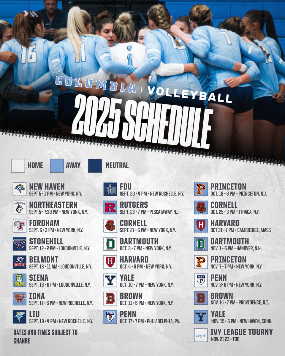 🚨THE 2025 SCHEDULE IS HERE!🚨

The 24-match slate begins with the Big Apple Tournament on Sept. 5!   

🗞️ tinyurl.com/2df4kp77

#RoarLionRoar 🦁 //  #OnlyHere 🗽
