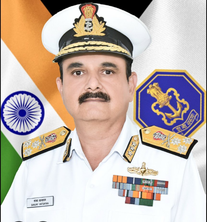 Vice Admiral Sanjay Vatsayan AVSM NM VSM appointed as Vice Chief of the Naval Staff (VCNS). Heartiest Congratulations Admiral &amp; wishing you the very best as always. <a href="/indiannavy/">SpokespersonNavy</a> <a href="/Arun_Golaya/">Arun Golaya</a> <a href="/nitingokhale/">Nitin A. Gokhale</a> <a href="/BharatShaktiBSI/">BharatShakti.in</a> <a href="/abhilashtomy/">Cdr Abhilash Tomy KC, NM</a> <a href="/ajaynewsman/">Ajay Banerjee</a> <a href="/abhilashtomy/">Cdr Abhilash Tomy KC, NM</a> <a href="/KRANTII01/">Satyam Kushwaha, Veteran, Entrepreneur</a> <a href="/cdf_23/">CDF 23</a>