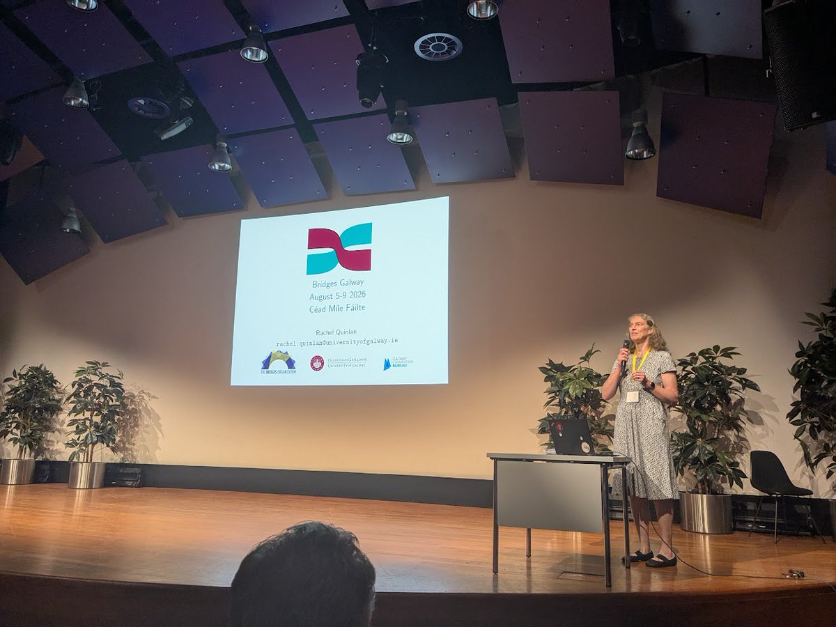 msmathcomp's tweet image. And that&apos;s a wrap for my report from this year&apos;s @BridgesMathart conference. It was great, as always! Many thanks to the organizers for a wonderful week of #MathArt. If you&apos;re interested, join us in Galway, 5-8 August &apos;26. bridgesmathart.org/b2026/ 👋