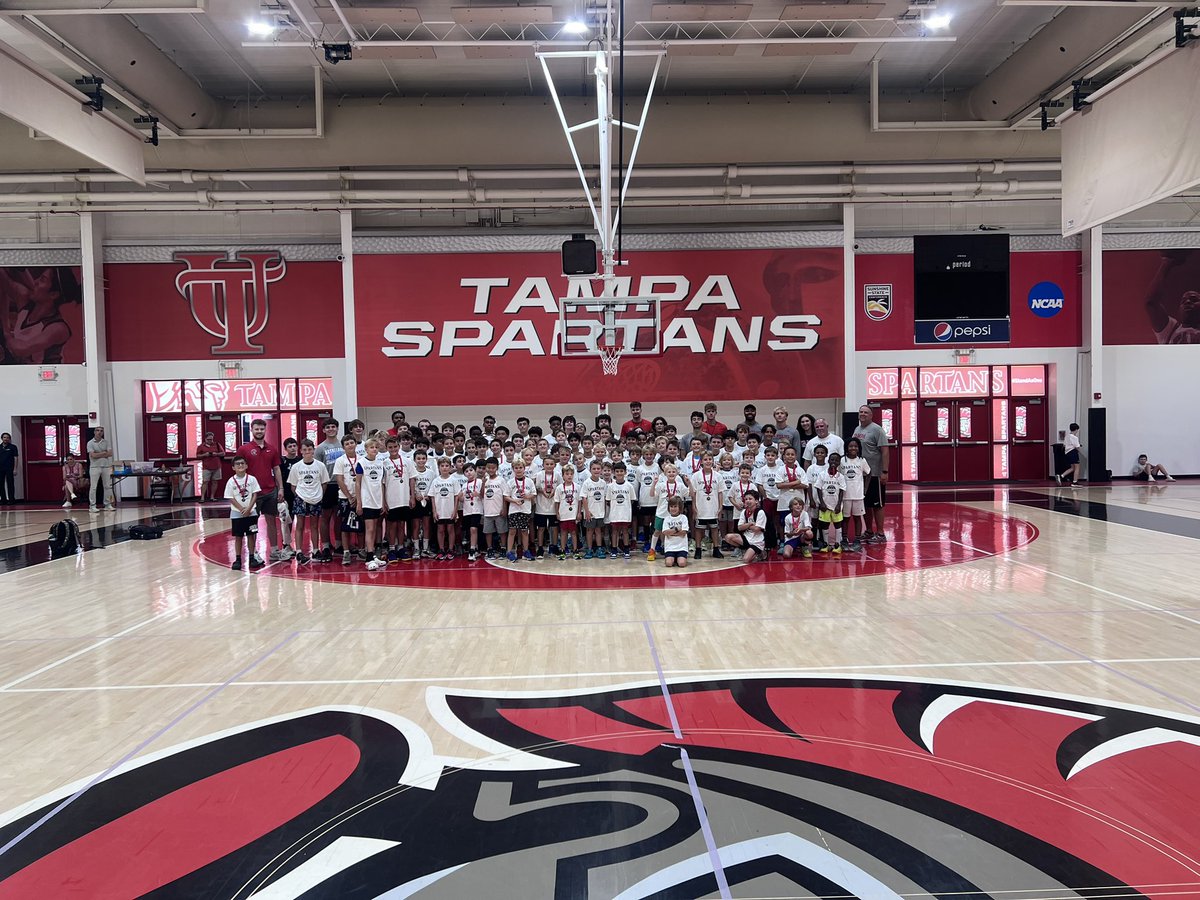 Another great week of summer camp in the books☀️

There is still room available in our last summer camp session July 28th- 31st!

Sign up today at tampabball.com

Go Spartans!!🏀