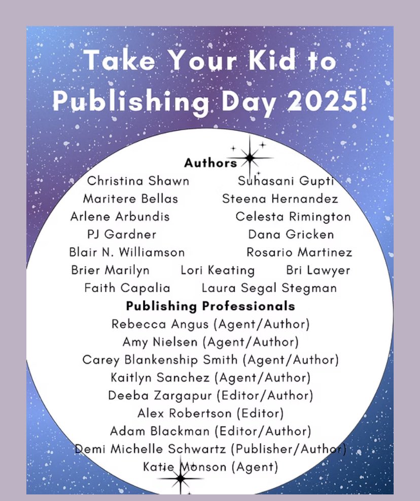 Drenderturmaud's tweet photo. Take Your Kid to Publishing Day 2025 is TOMORROW! We’ve had a few spots open up, so if you know a child 5-17 who would want to see a publishing play, write a short story, meet authors/agents/editors &amp; more, please share w/ them! #kidlit #writingcommjnity

https://t.co/n9wh0s6Yd6 https://t.co/MKlEkzz7bk