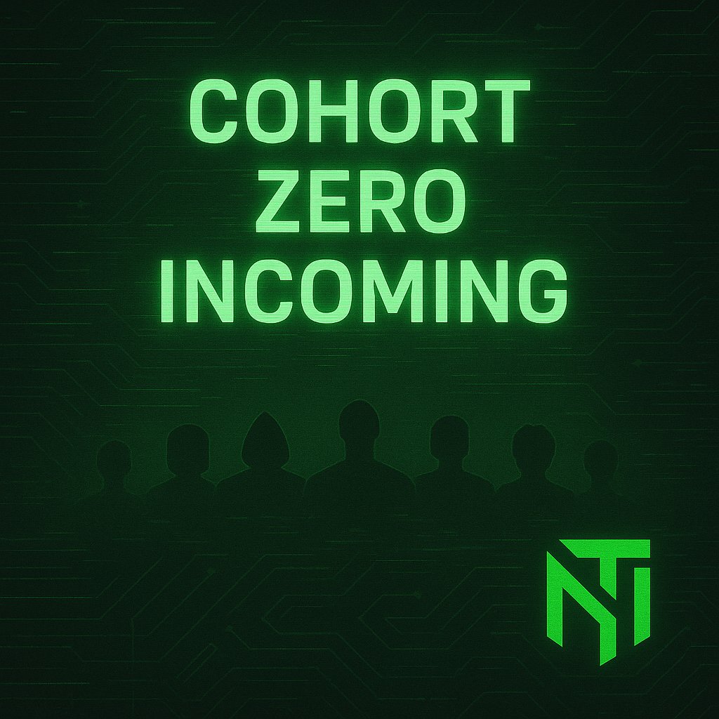 ❓Who’s in Cohort Zero?
You’ve seen them.
You just didn’t know they were part of NTI.
🌐 Infra. Tools. Wallets. DAOs. Culture.
Over the next few days, we’ll reveal them.
Day 1 starts tomorrow.
#NTI #CohortZero #Web3Founders