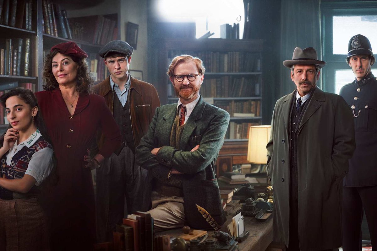 liamdearden's tweet image. Heavens to Betsy, Step inside Book’s Books, where the tea is hot, the wit is dry, and the bodies are rarely in the right place. 📚🔍#Bookish is a literal page-turner (pardon the pun) on @alibi_channel 🕵️‍♂️ Thrills, chills, and well-thumbed clues! Bookish is Mark Gatiss at his…