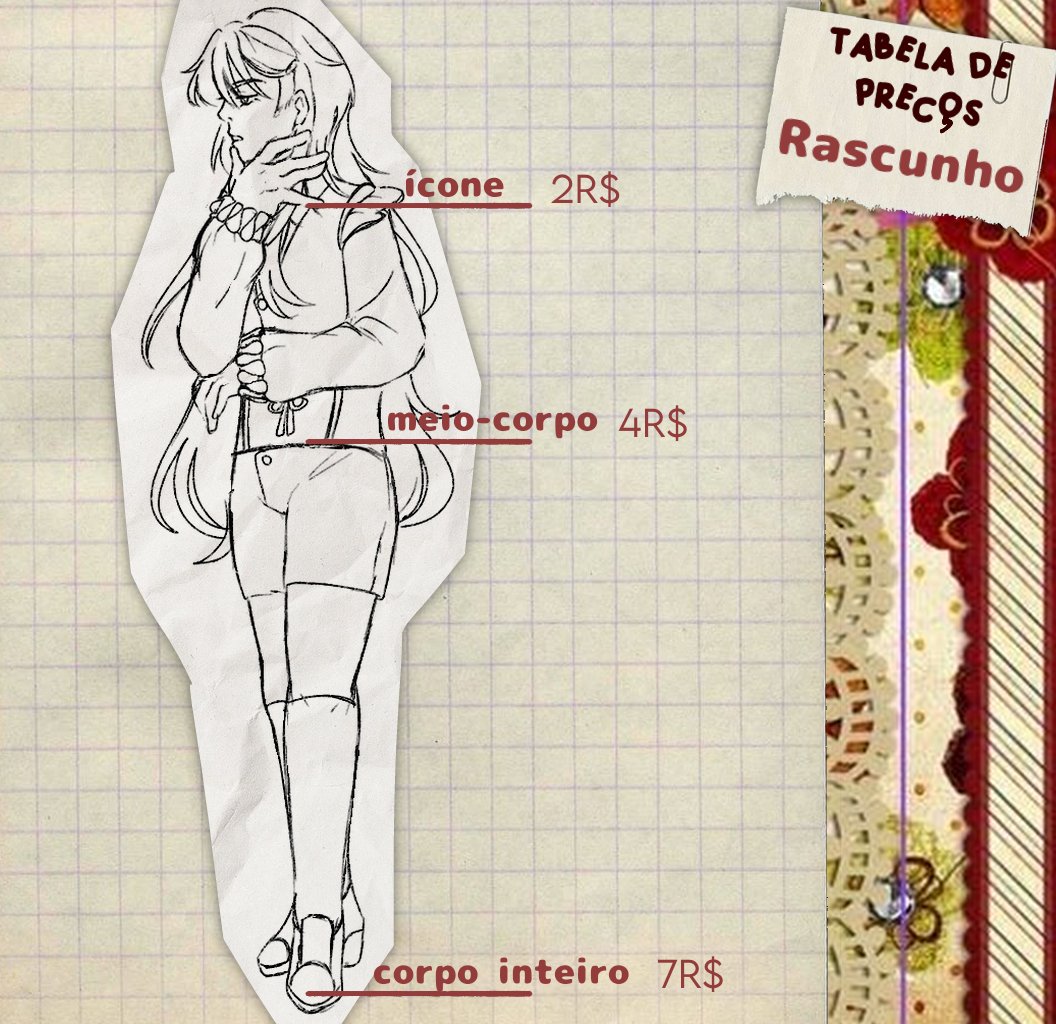 lesslieismore's tweet image. OII! Decidi abrir commissions!! Aqui está a tabela de preço, mais informações abaixo!! (*´ω`) (1/2)