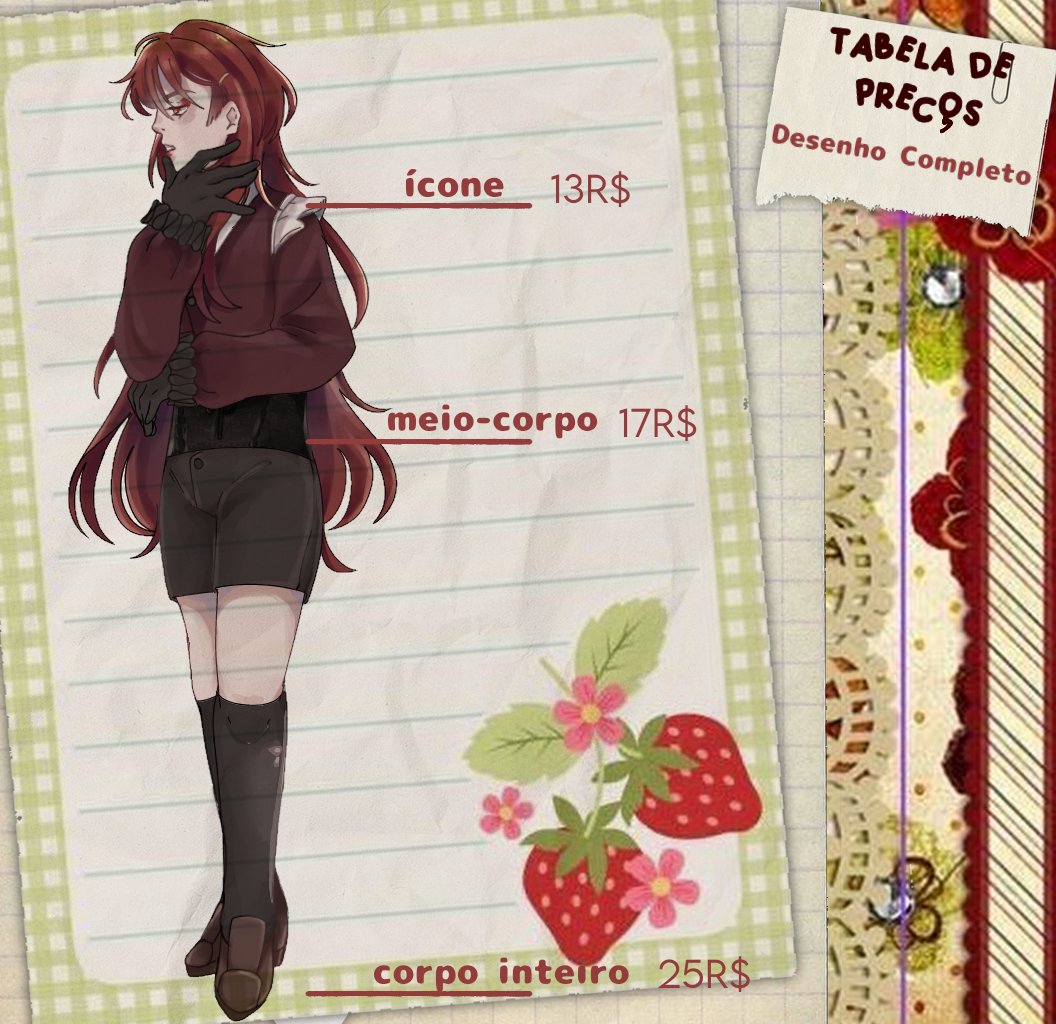 lesslieismore's tweet image. OII! Decidi abrir commissions!! Aqui está a tabela de preço, mais informações abaixo!! (*´ω`) (1/2)