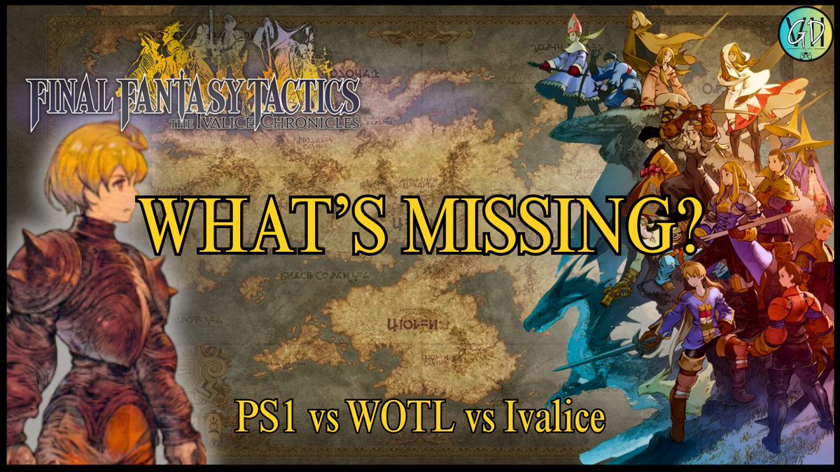GameDadVII's tweet image. 🗡️ Lots of replies on my videos are that people forget just how different Final Fantasy Tactics PS1 &amp;amp; War of the Lions really are. And what might be missing from Ivalice Chronicles??

I made a new deep dive covering it all:

youtu.be/z6vpFE9Mup0

#FinalFantasyTactics…