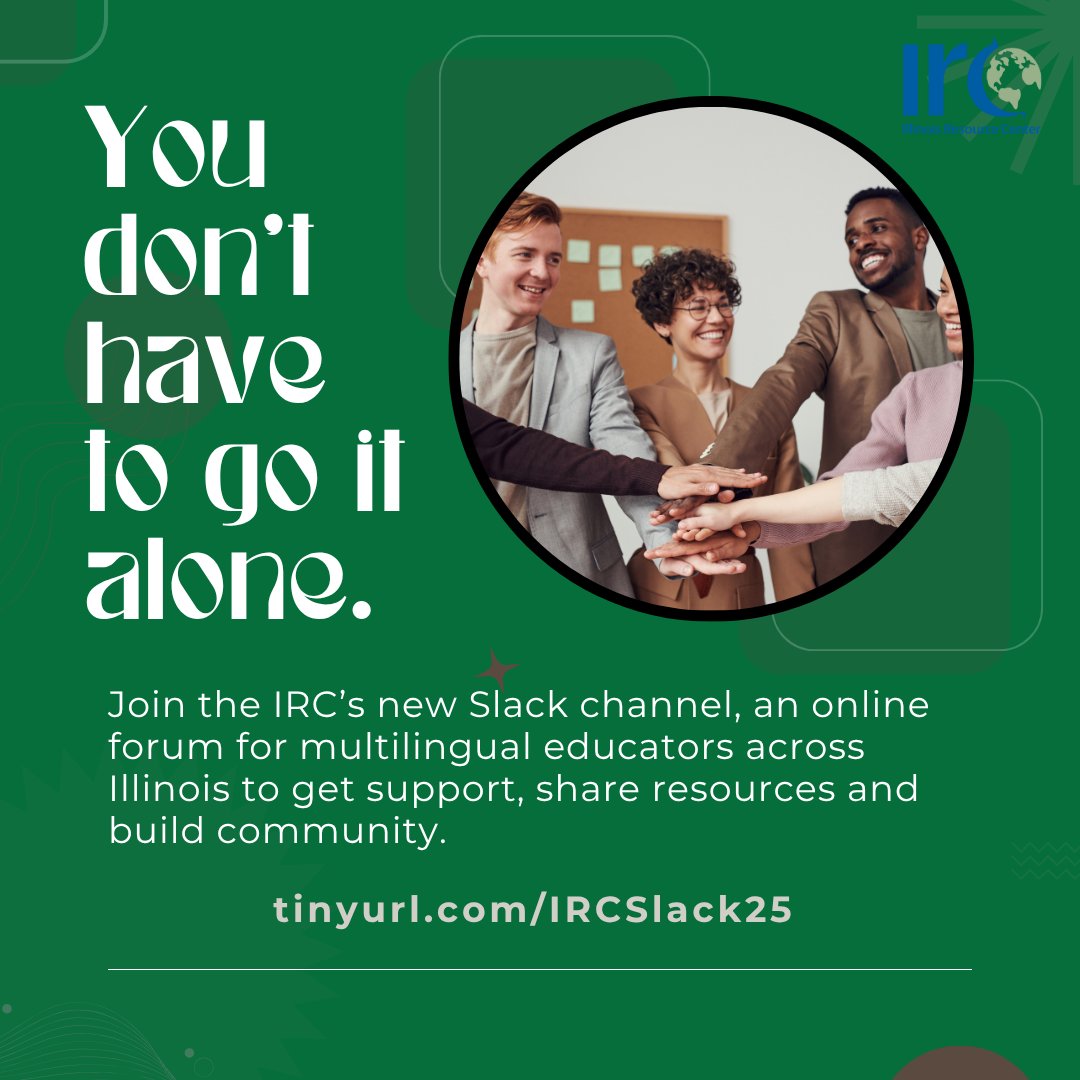 IL_Resource_Ctr's tweet image. Seeking more camaraderie and connection in the wake of EmpowerCon? Join our Multilingual Educators Slack Channel for community, resources & support!