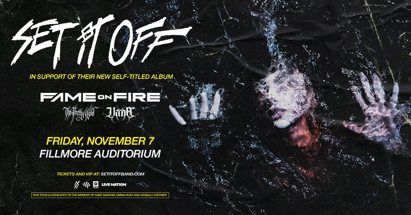FillmoreDEN's tweet image. It's Fridaaaayyyy 🤩 Don't wait to get tickets to shows on sale NOW
SUN 9/14 | @triplescosmos – Alpha Percent World Tour | bit.ly/4kF1Brf
FRI 11.7 | @SetItOff: The Self-Titled Tour 2025 | bit.ly/4586u7I