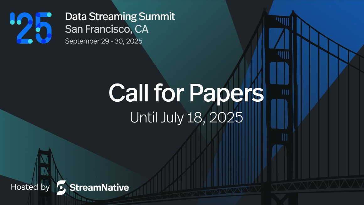 🎤 Last Call! Final Day to Submit Your Talk for #DataStreamingSummit 2025
🚨 The CFP closes TONIGHT at 11:59 PM PT — don’t miss your chance to take the stage at the premier event for real-time data and streaming tech!
👉 Submit now: hubs.ly/Q03xQDYN0

#CFP #StreamingData