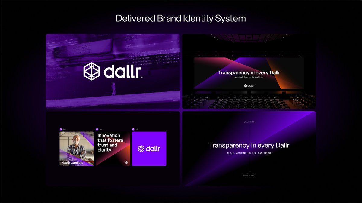 Norse mythology + accounting on the blockchain — the Dallr story is cool. Here's how we built their brand identity: