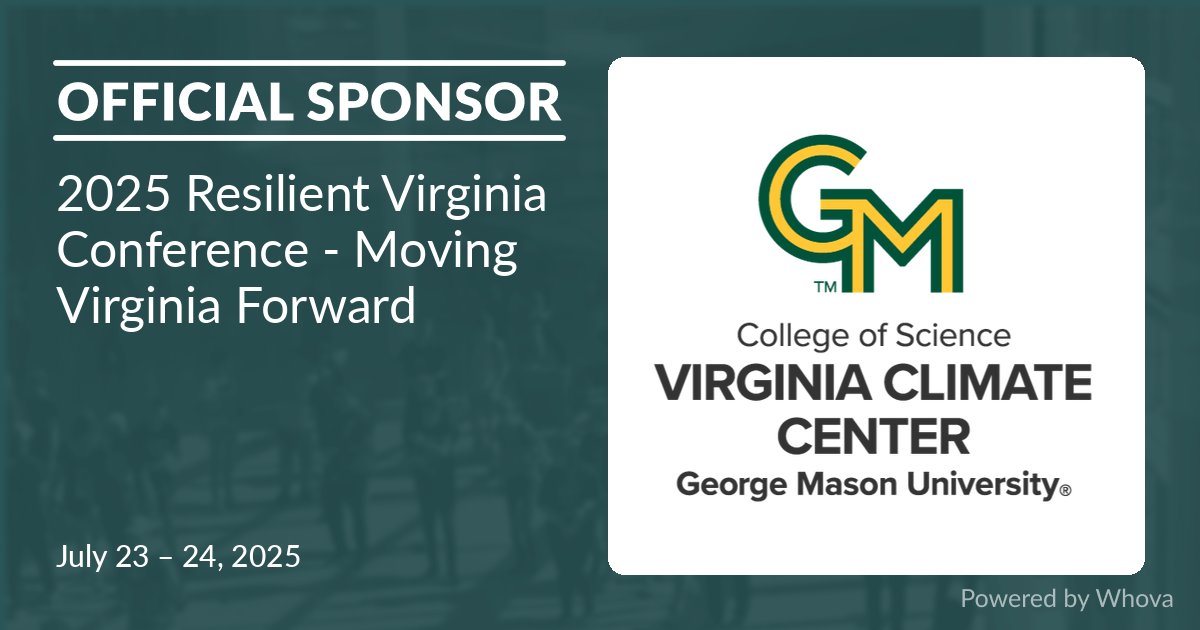 Virginia Climate Center (@virginiaclimate) on Twitter photo The Resilient Virginia Conference is next week! We're looking forward to chatting with others dedicated to building a healthy home and resilient future for all Virginians. 🌱 Who else will be there? The Resilient Virginia Conference is next week! We're looking forward to chatting with others dedicated to building a healthy home and resilient future for all Virginians. 🌱 Who else will be there?